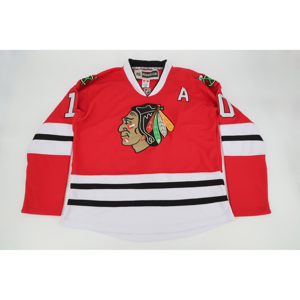 Reebok Chicago Blackhawks Patrick Sharp NHL Hockey Jersey Mens 50 Red Authentic